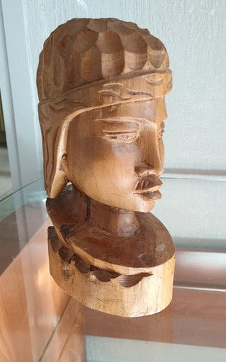 Statue tête de bouddha en bois | Livraison Gratuite Statue tête de bouddha en bois | Livraison Gratuite
