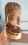 Sculpture tête en bois massif artisanat de Madagascar