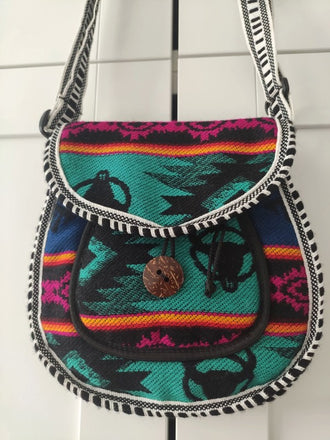 Sac à main Adama en coton tissé - Artisanat Equateur