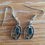 Boucles d'oreilles dauphin en nacre abalone - Crochets en argent 925