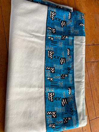 Nappe Ethnique Africaine batik imprimé à la main - Artisanat Cameroun