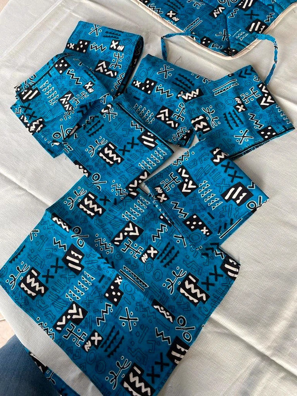 Nappe Ethnique Africaine batik imprimé à la main - Artisanat Cameroun