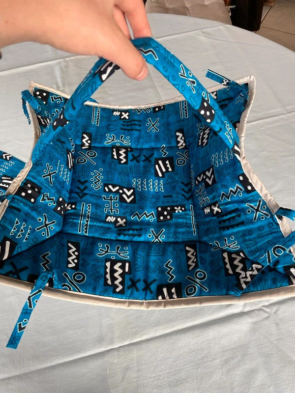 Corbeille à pain Ethnique Africaine batik imprimé à la main - Artisanat Cameroun