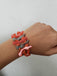 Bracelet en Nacre rouge et corail de Polynésie