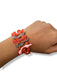 Bracelet en Nacre rouge et corail de Polynésie
