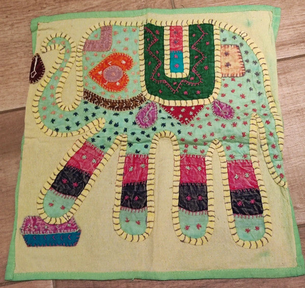 Housse de coussin Patchwork Eléphant Jodhpur Inde