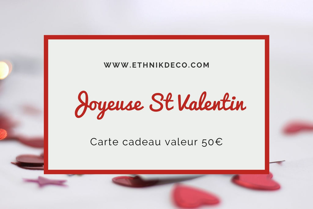 E-Carte cadeau Saint Valentin