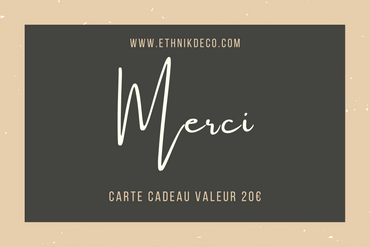 E-Carte cadeau remerciements