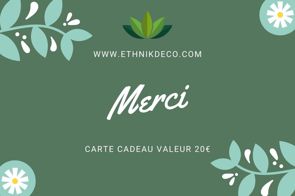 E-Carte cadeau remerciements