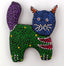 Magnet aimant chat en bois peint