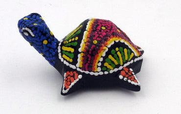 Magnet aimant tortue aborigène en bois