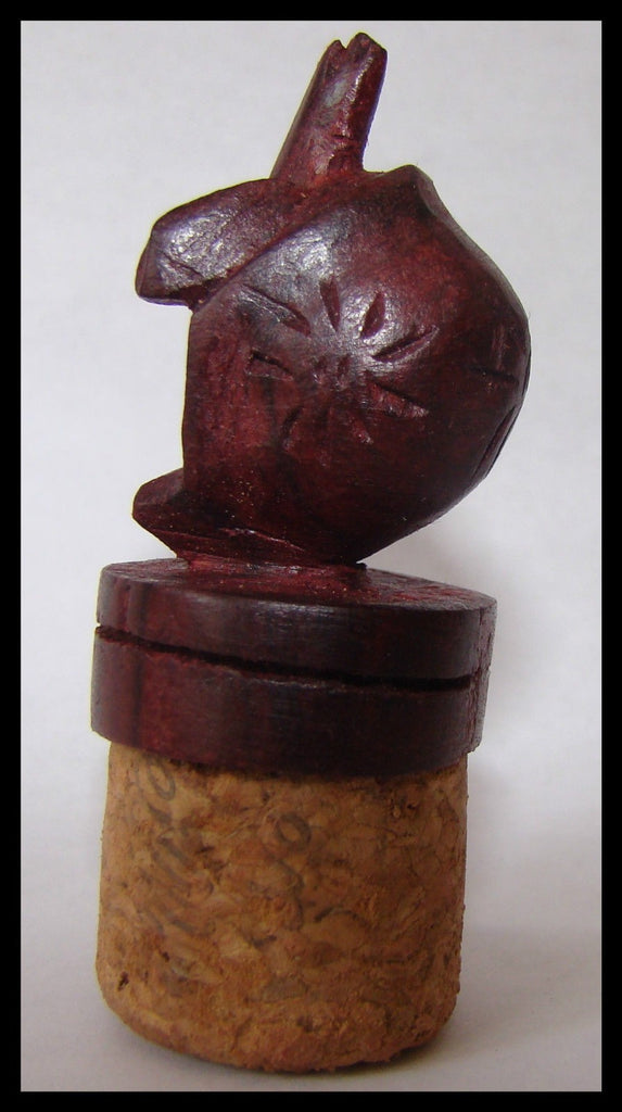 Bouchon de bouteille tortue en bois de rose artisanat Madagascar