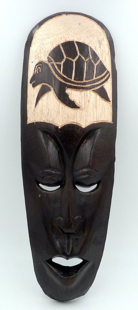 Masque Africain motif tortue 32 cm