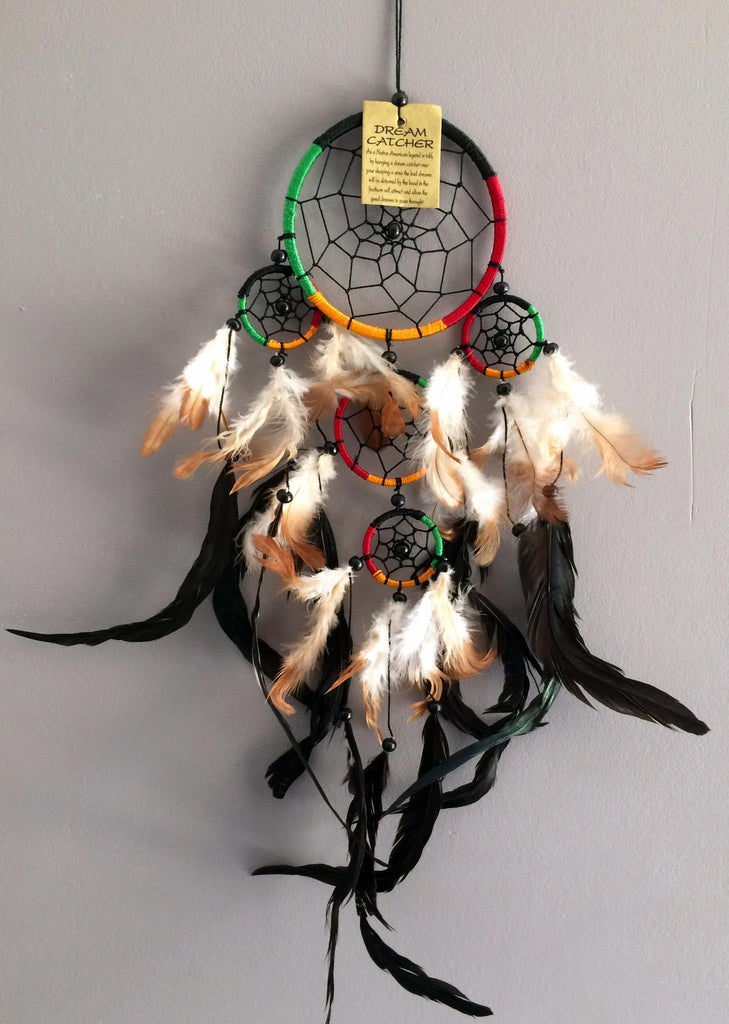 Capteur de reve attrape reve dreamcatcher rasta reggae