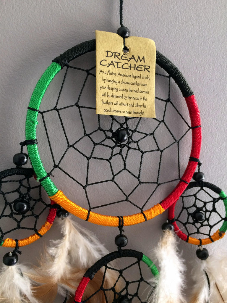 Capteur de reve attrape reve dreamcatcher rasta reggae