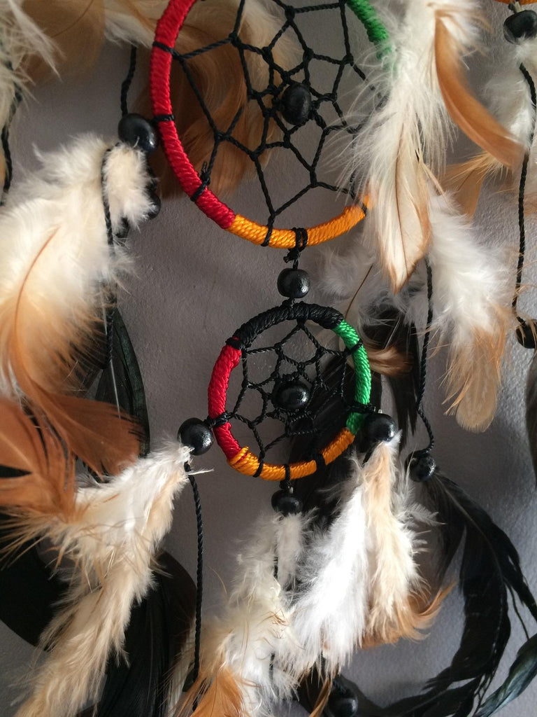 Capteur de reve attrape reve dreamcatcher rasta reggae