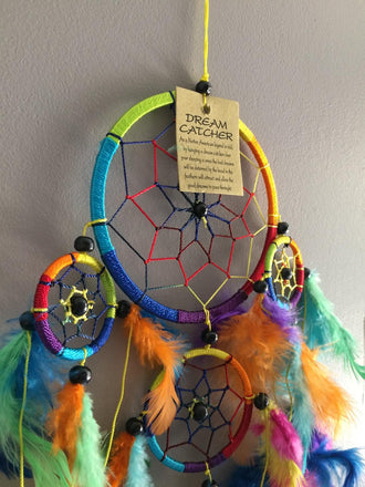 Capteur de rêves attrape rêves dreamcatcher 7 chakras