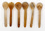 6 cuillères en corne de Zébu Bio forme ronde 7 cm