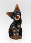 Chat en bois peint  12 cm Singaraja