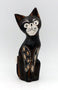 Chat en bois peint 14,5 cm Sukawati