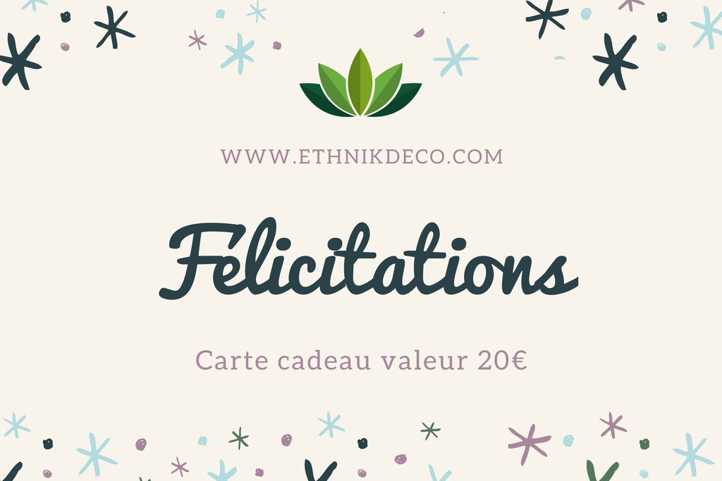 E-Carte cadeau de félicitations