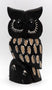 Chouette hibou en bois peint 15 cm Kubu