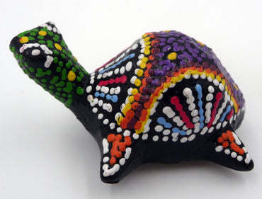 Magnet aimant tortue aborigène en bois