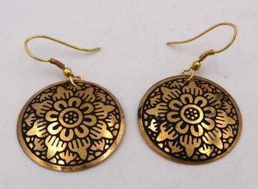 Boucles d'oreilles orientales artisanat Inde