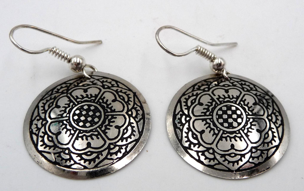 Boucles d'oreilles orientales artisanat Inde