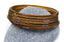 6 bracelets bangles marrons danse orientale artisanat Inde