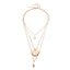 Ensemble de 3 colliers superposés en coquillages cauris - Bohème et élégant