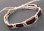 Bracelet réglable pour homme ou ado en cuir marron