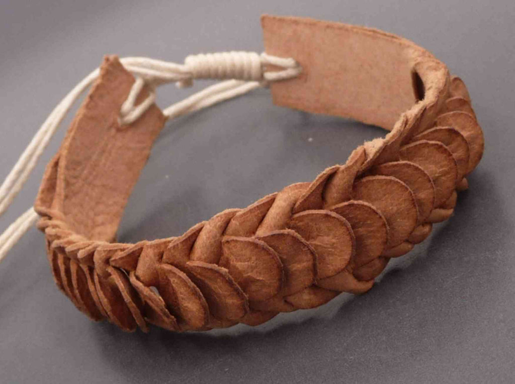 Bracelet pour ado ou homme en cuir naturel