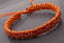 Bracelet réglable unisexe en cuir véritable naturel et coton