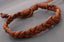 Bracelet réglable homme ou ado en cuir tressé marron