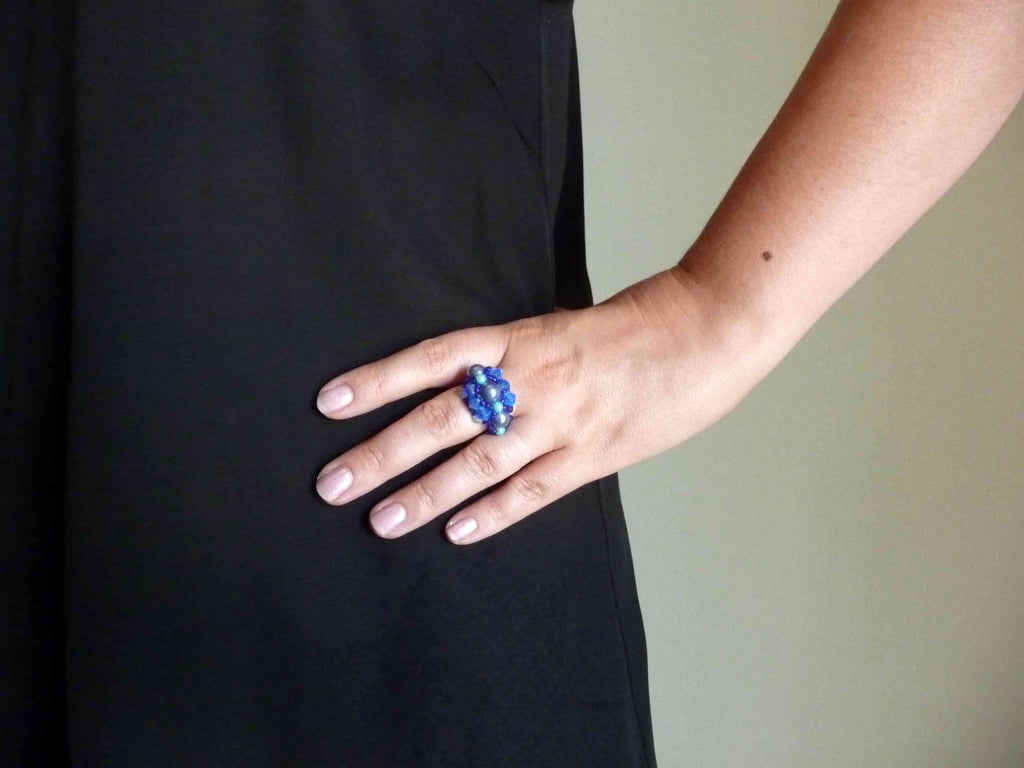 Bague en perle de rocaille 2025