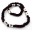 Collier surf ethnique en perles de coco et perles en céramique