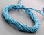 Bracelet Brésilien amitié bleu turquoise 100 % coton