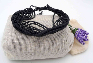  BRACELET BRÉSILIEN AMITIÉ NOIR 100 % COTON