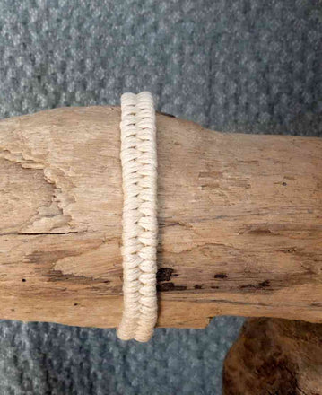  BRACELET BRÉSILIEN AMITIÉ ÉCRU 100 % COTON