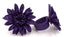 Bague Vintage en cuir marguerite fleur violette taille réglable