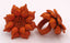 Bague Vintage en cuir magnolia fleur orange taille réglable