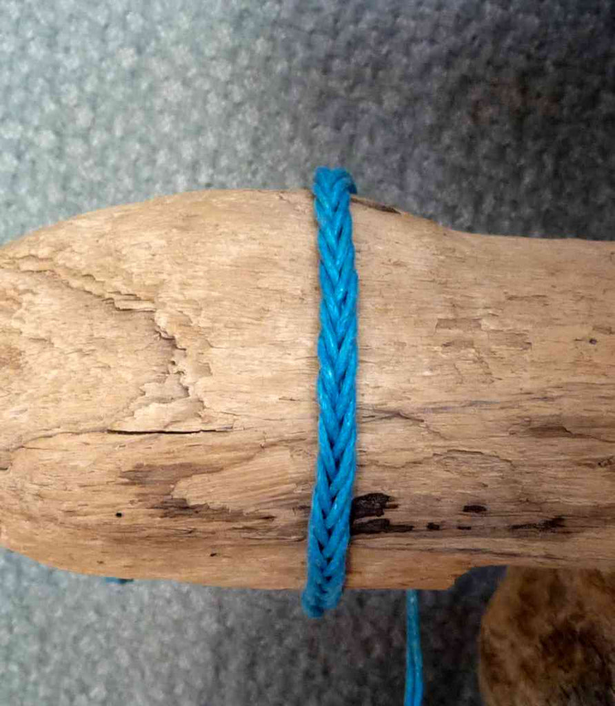 Bracelet Brésilien amitié bleu turquoise 100 % coton