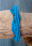 Bracelet Brésilien amitié bleu turquoise 100 % coton N5