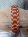 Bracelet réglable pour ado ou homme en cuir naturel et marron