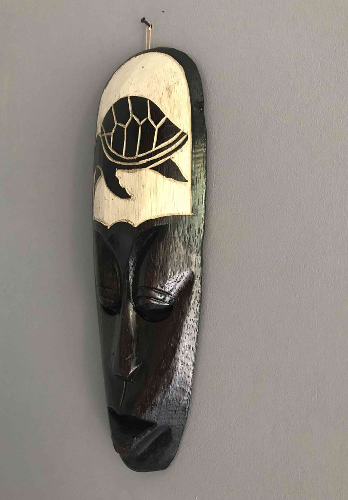Masque Africain motif tortue 32 cm