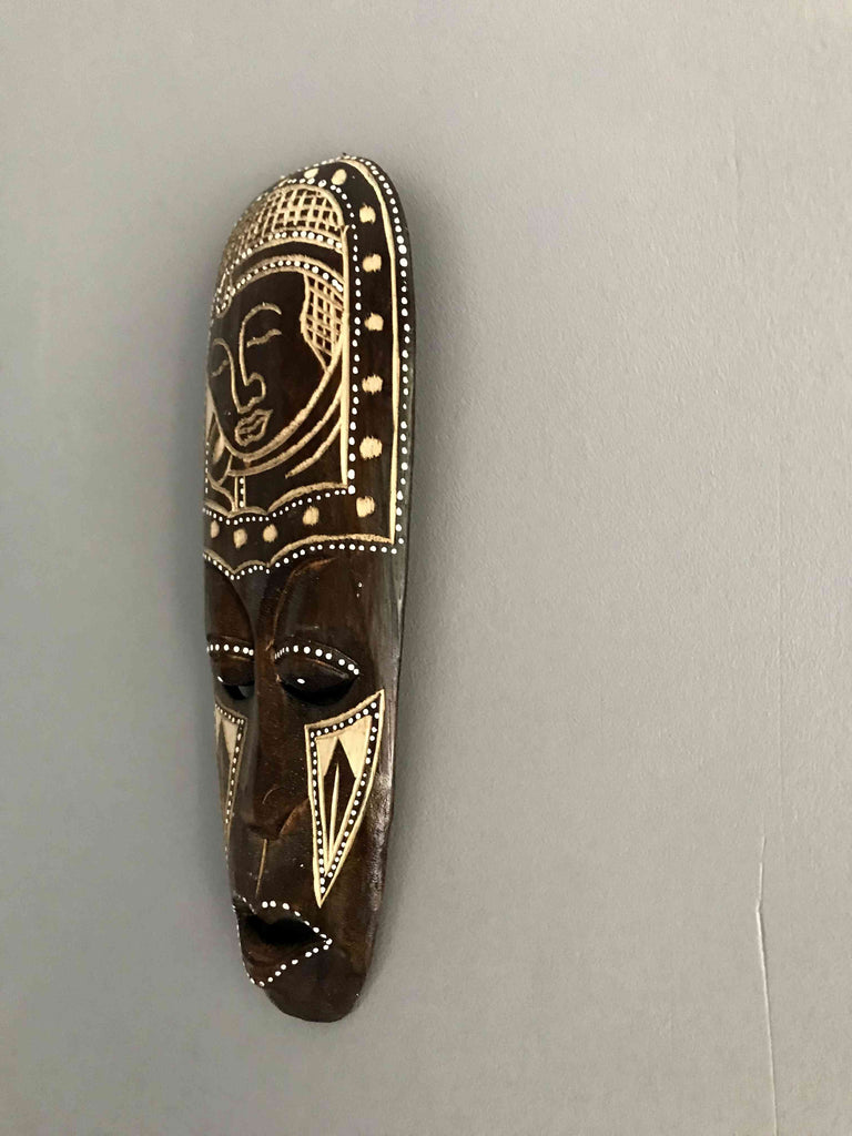 Joly Masque Mural En Bambou Sculpté Chinois Antique Putai O Joly Masque Mural En Bambou Sculpté Chinois Antique Putai O