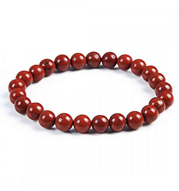 Bracelet Lithothérapie en Jaspe rouge - Protecteur suprême