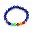 Bracelet 7 chakras en Lapis Lazuli