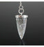Pendule en Cristal de roche, forme cône poli.